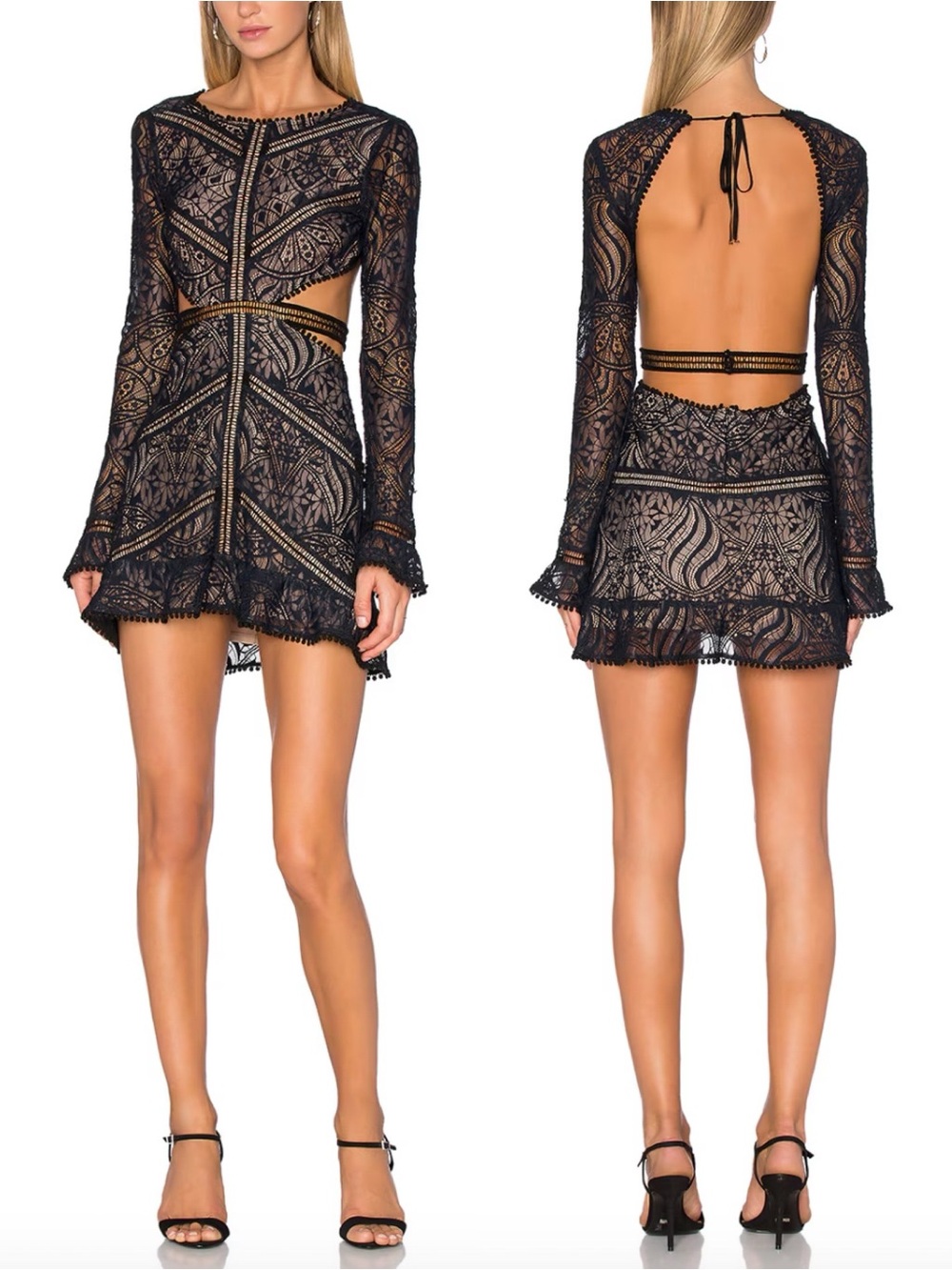 FOR LOVE & LEMONS x REVOLVE Emerie Lace Cut Out Dress
